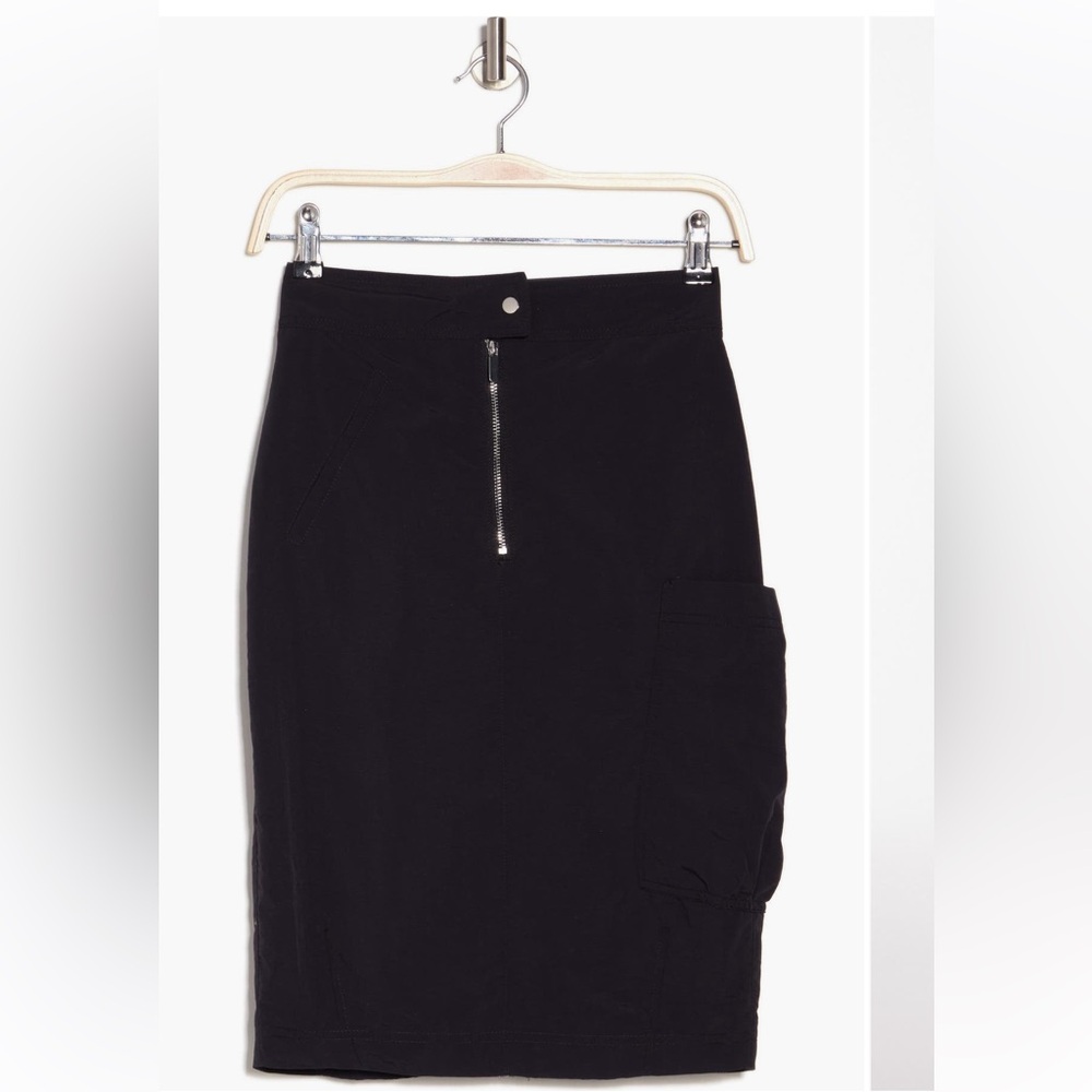 NWT! Topshop Utility Nylon Midi-Skirt